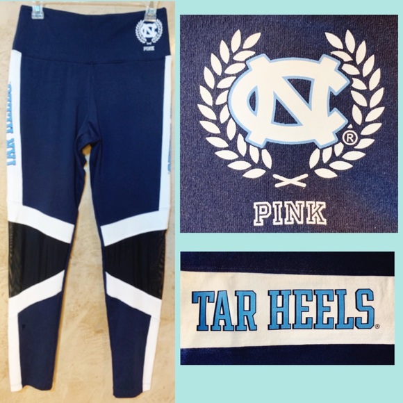 PINK Victoria's Secret Pants - VS PINK UNC TAR HEELS Mesh Stretch Leggings Tights